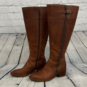Born Brown Heeled Boots